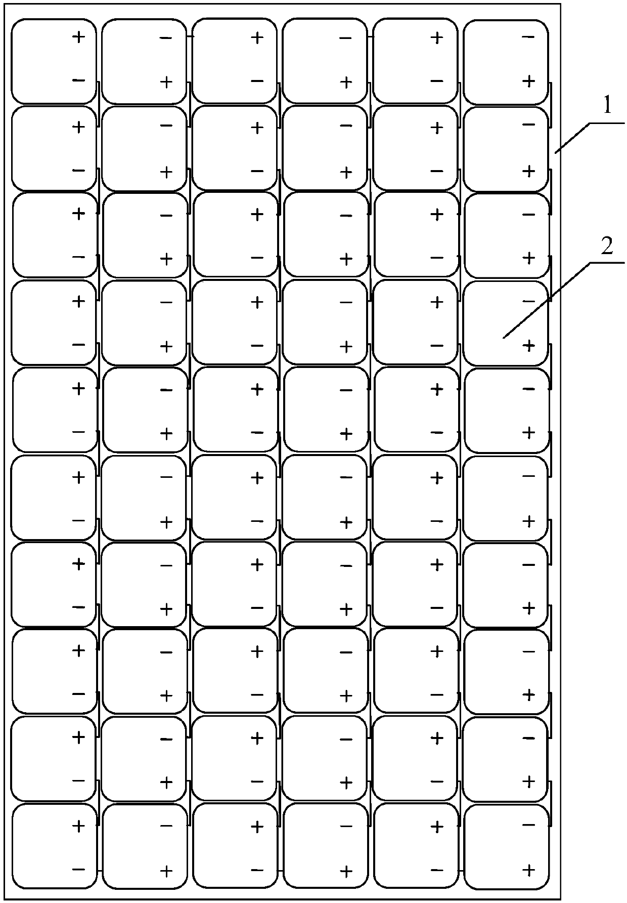 Integrated photovoltaic module taking printed circuit board (PCB) as bottom plate