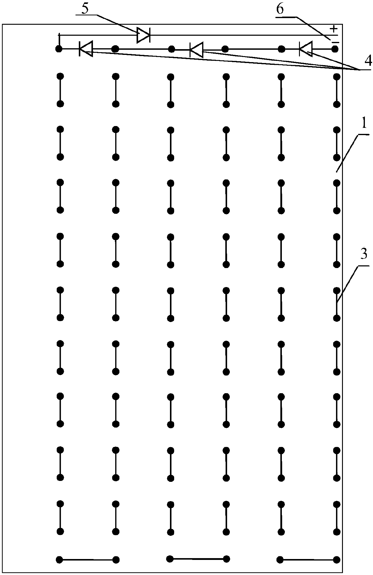 Integrated photovoltaic module taking printed circuit board (PCB) as bottom plate