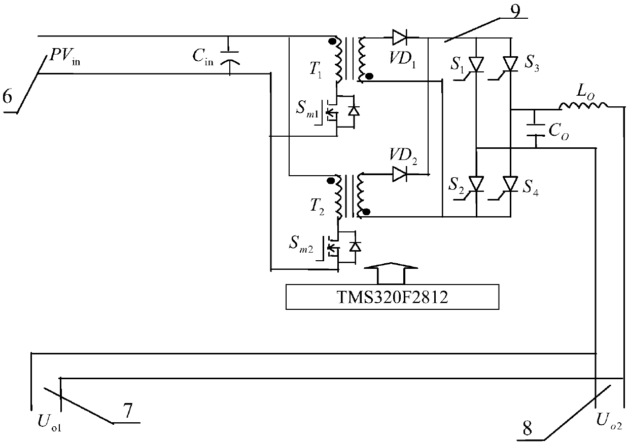 Integrated photovoltaic module taking printed circuit board (PCB) as bottom plate