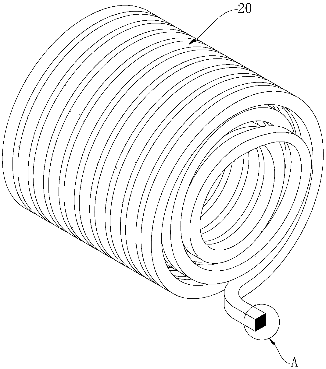 Cooling system for electromagnetic coil