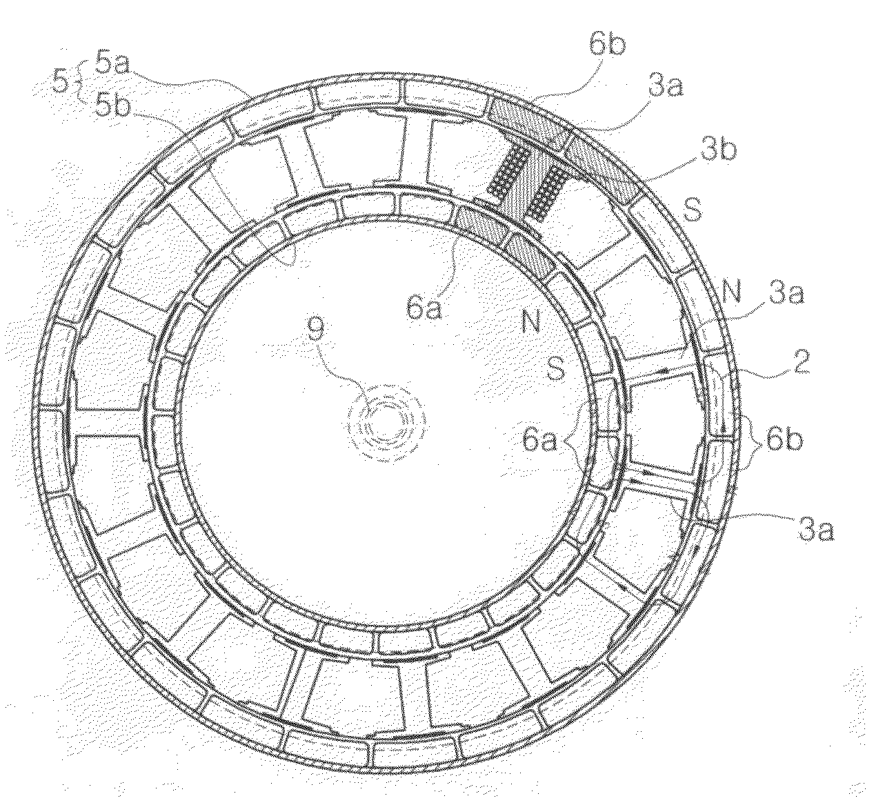 Stator for bldg motor BLDC motor having double rotors/ single stator and vehicle cooler using the same