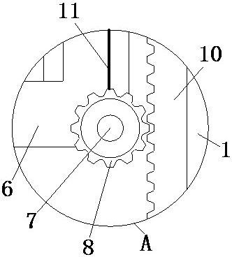 Cooling liquid circulation scrap removing device for machining