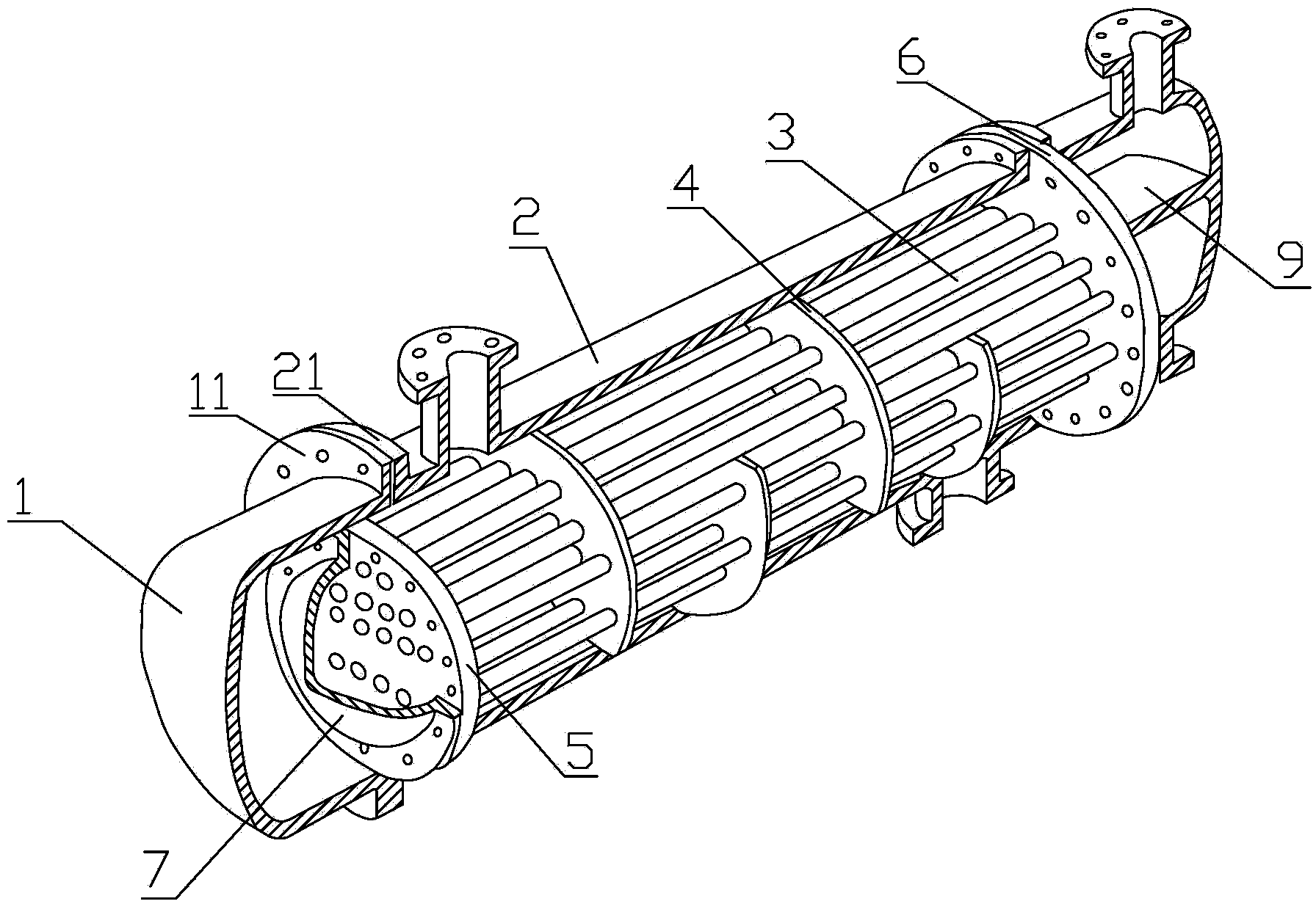 Novel regeneration recycle gas aftercooler