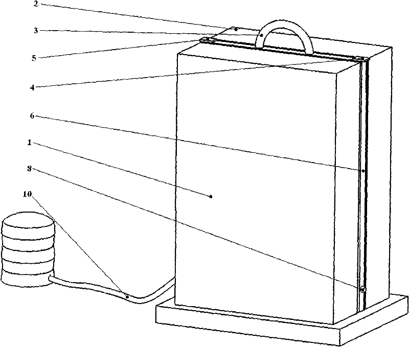 Manpower-driven liquid metal generating device based on air bag