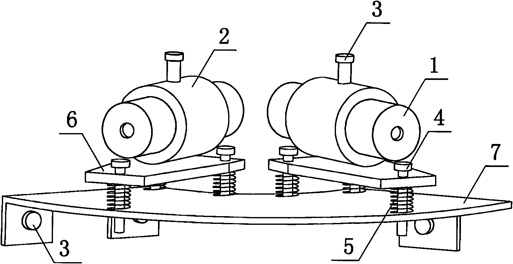 Three-dimensional observation device for scouring terrain