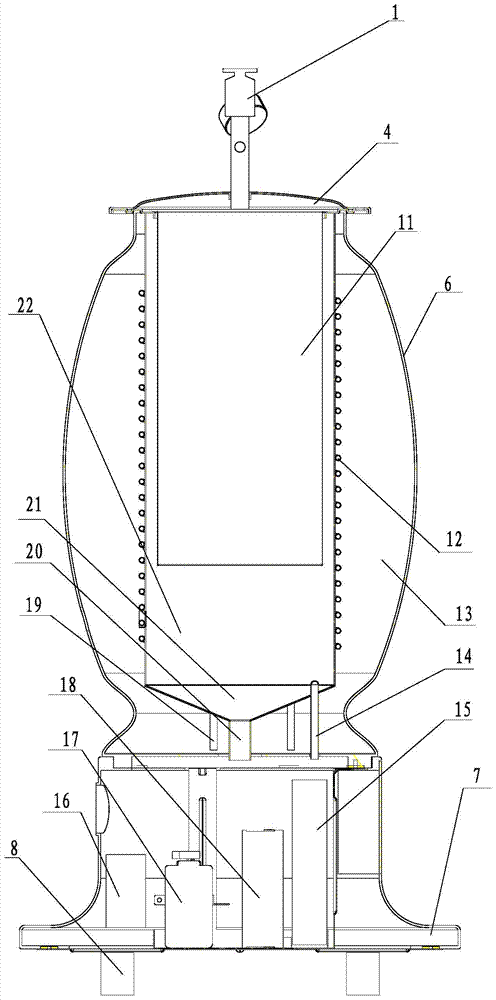 Household wine brewing machine and method for brewing wine by using household wine brewing machine