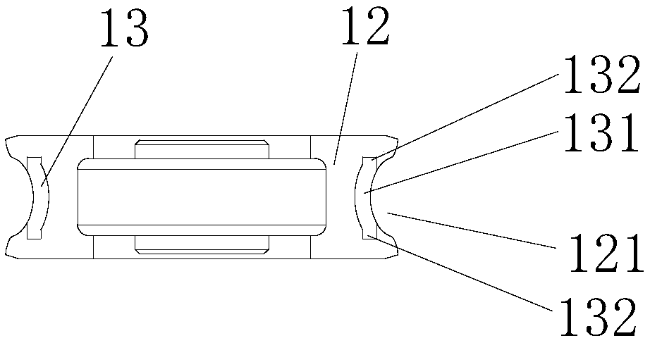 Pulley body of door and window pulley and door and window pulley