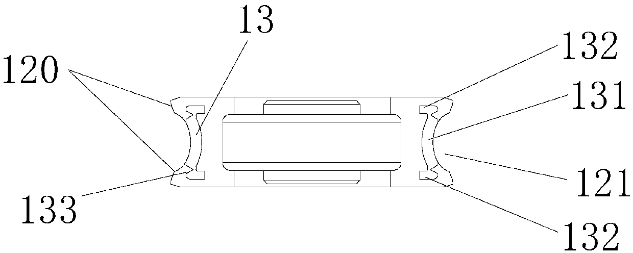 Pulley body of door and window pulley and door and window pulley