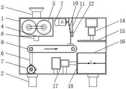 Square brick roller pressing device for passing building