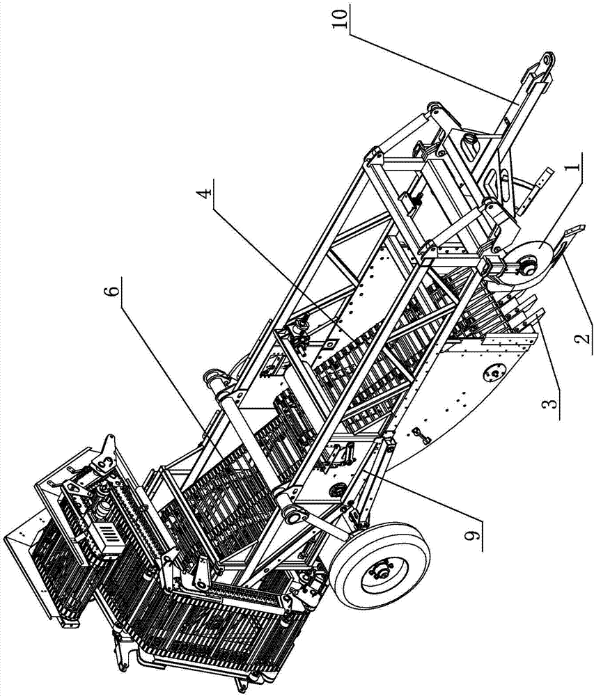 Liquorice harvesting machine