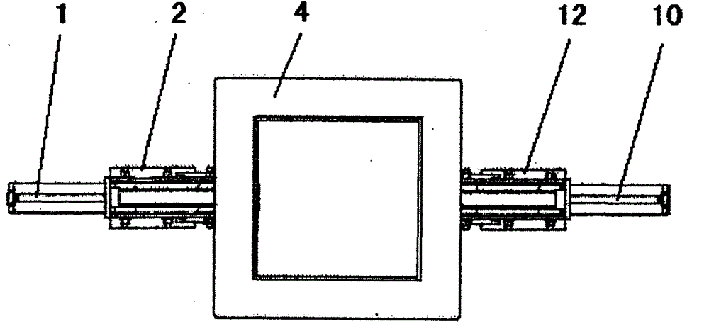 Workpiece magnetic powder inspection device with hole in middle and complicated shape