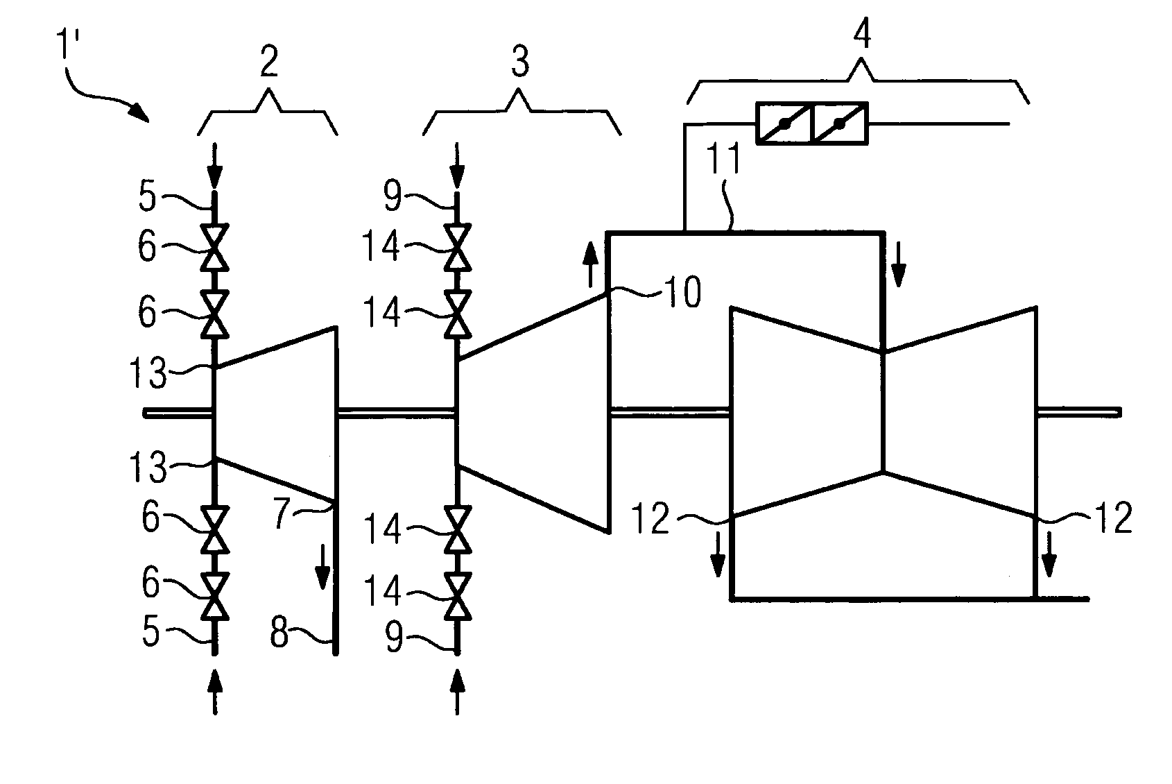 Method for warming-up a steam turbine