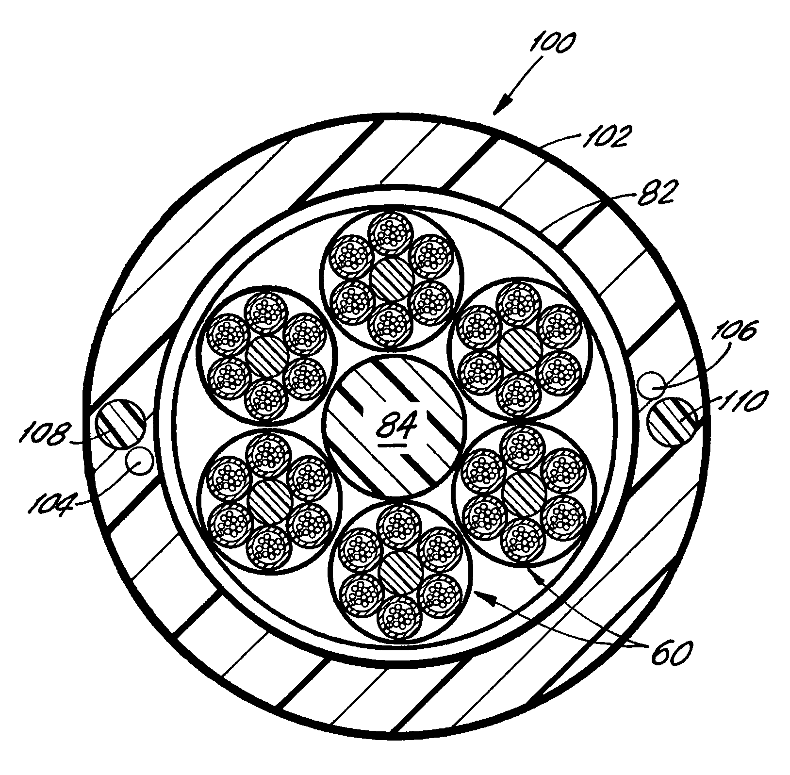 High count optical fiber cable