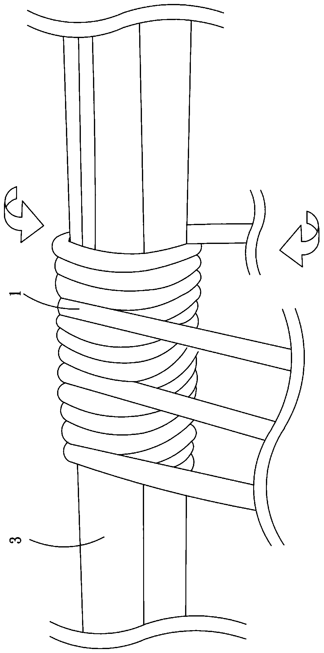 Weaving method of weaving structure and weaving surface