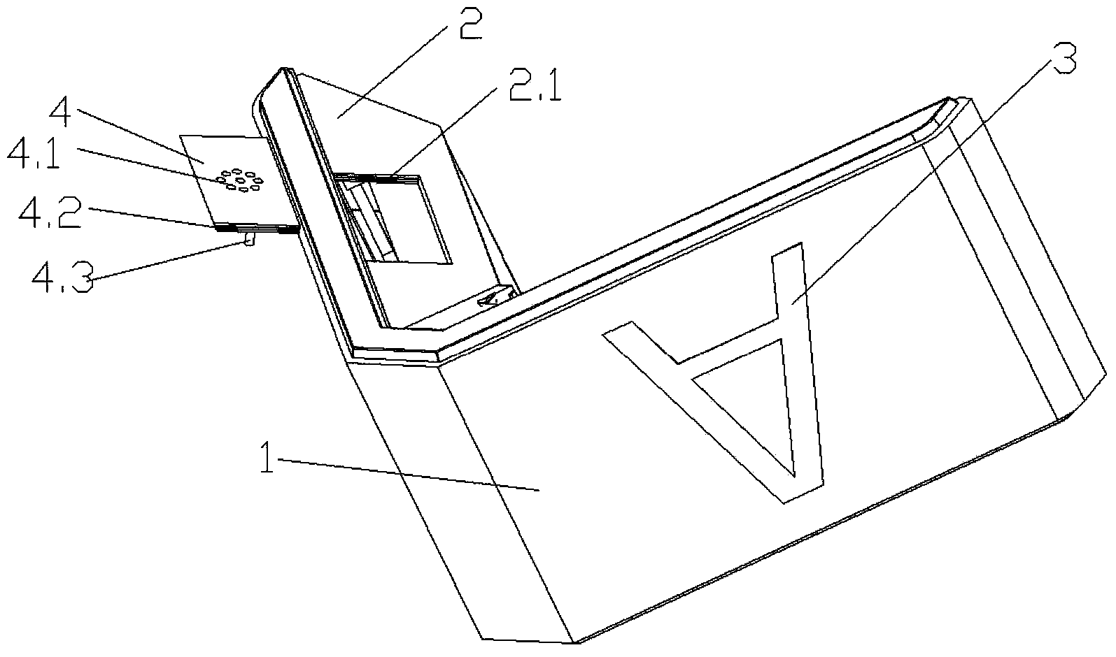 All-directional elevator arrival chime with audible and visual indication function