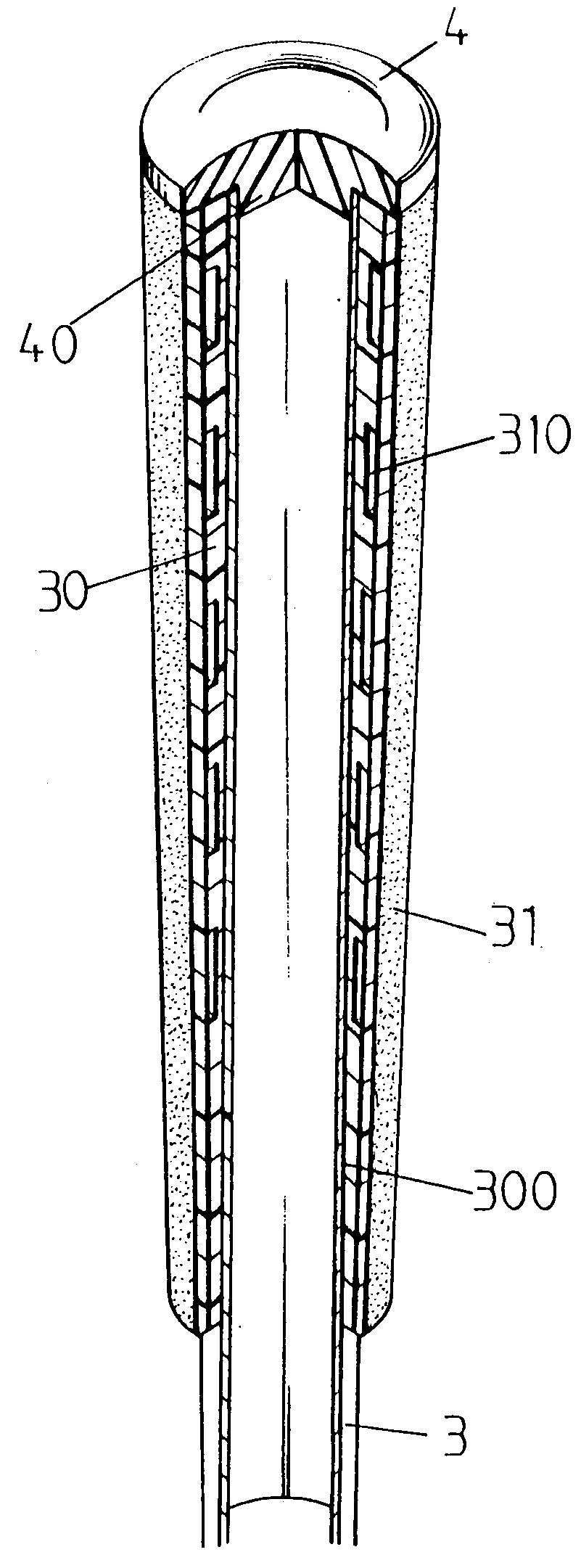 Shock-absorbent golf club handle structure