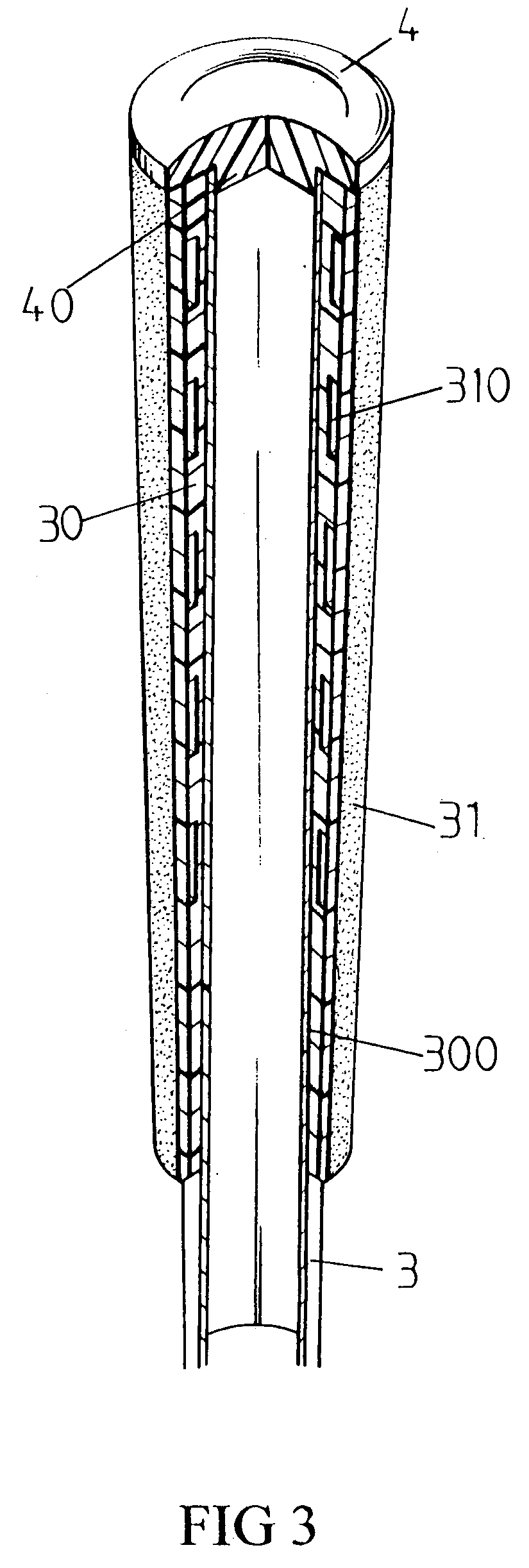 Shock-absorbent golf club handle structure