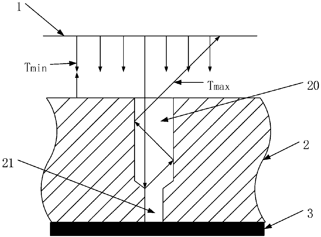 Optical detecting method and device for back drilling depth