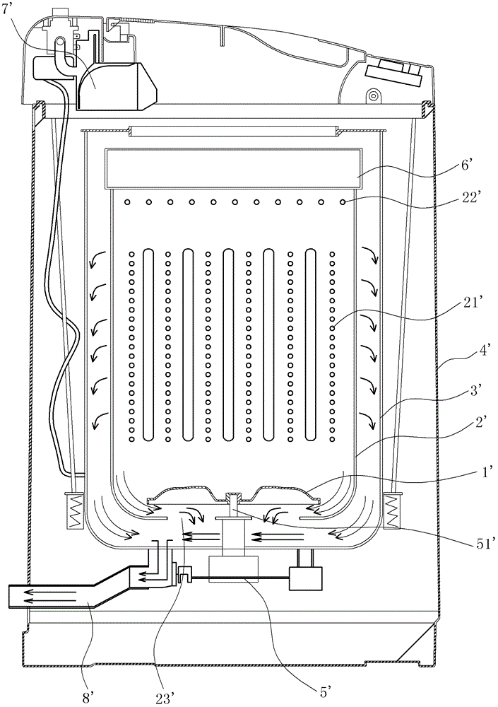 Sealed inner barrel, washing machine using the same, and washing method of the washing machine