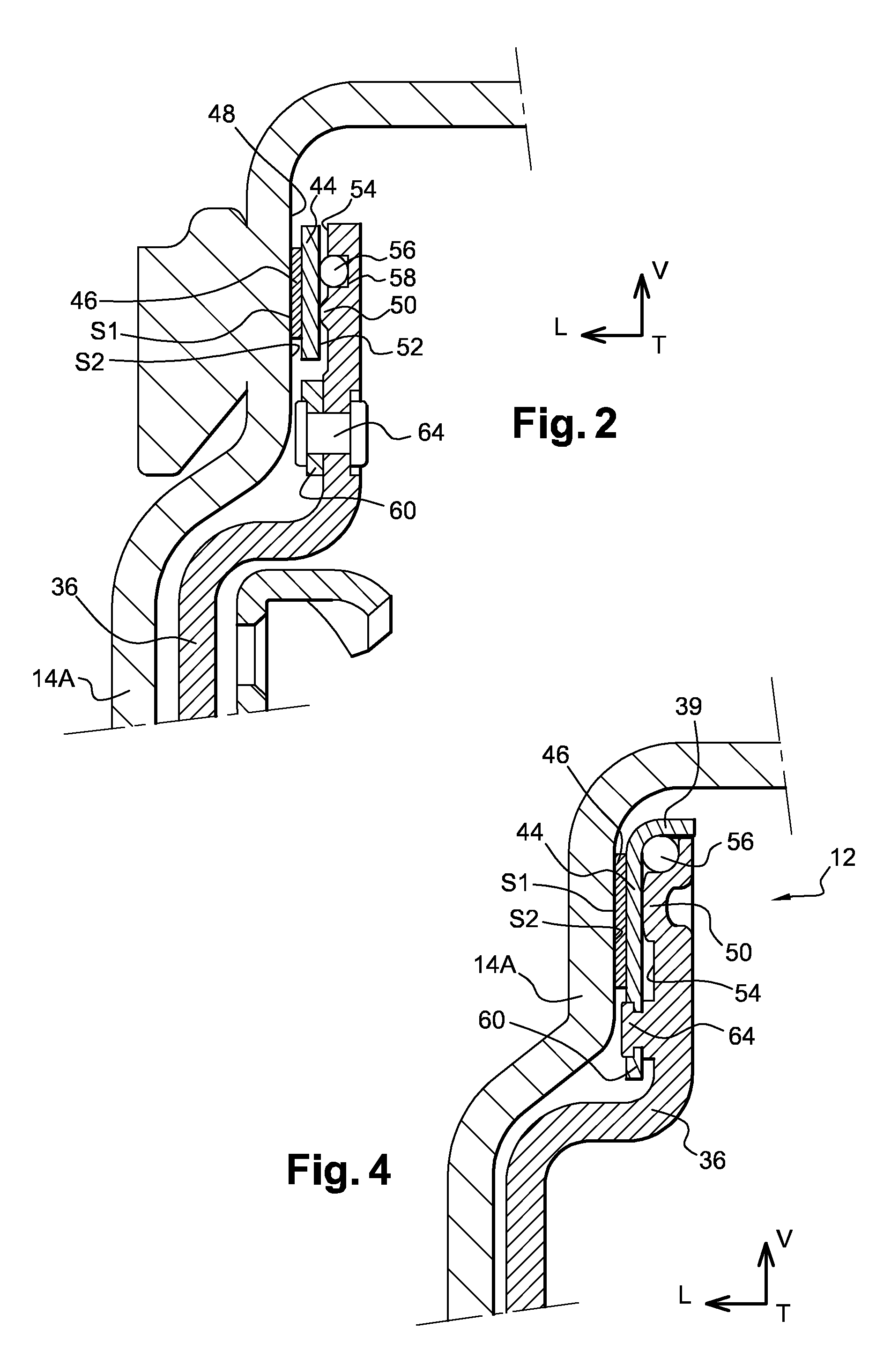 Lock-up clutch for hydrokinetic coupling device including improved connection means