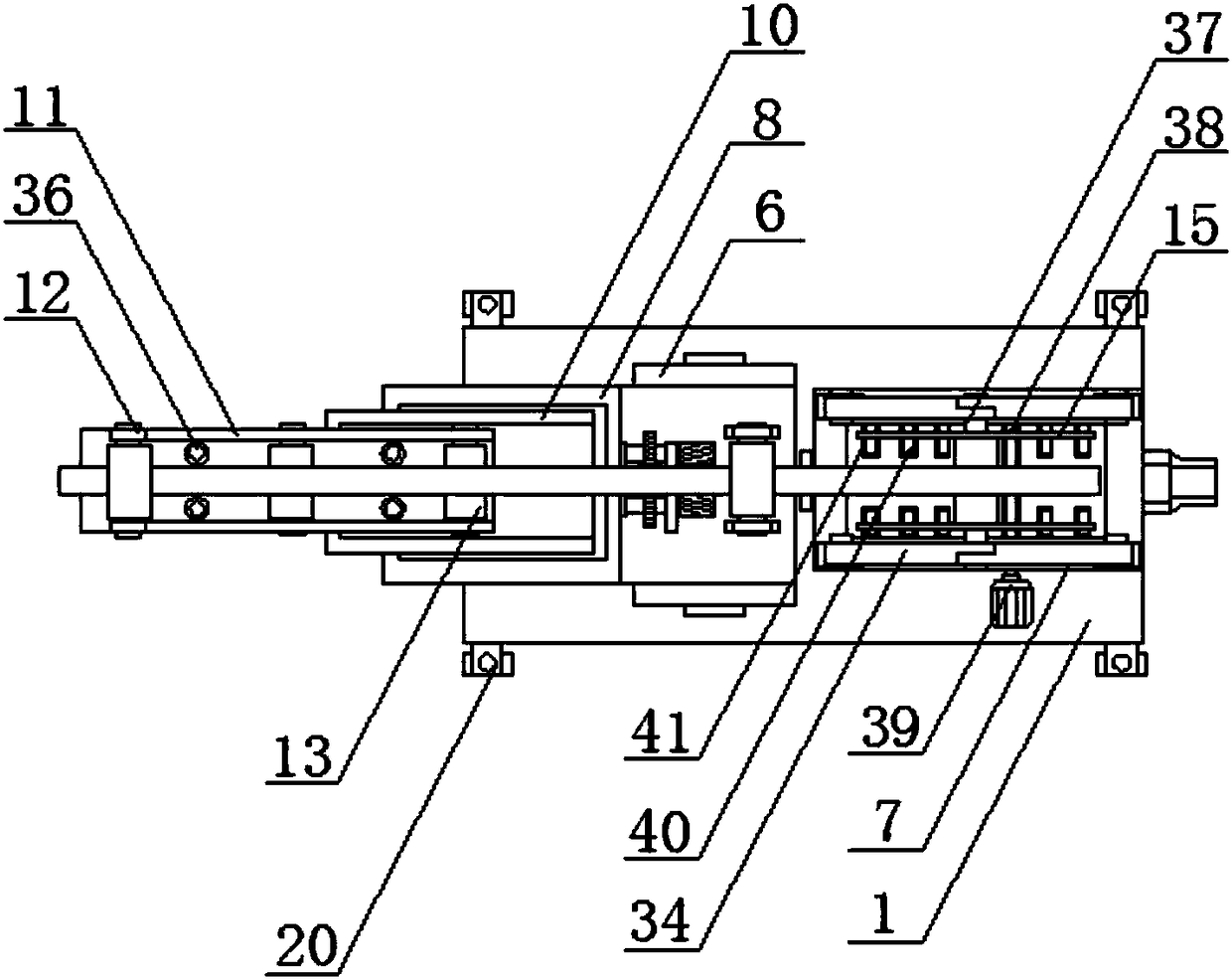 Efficient power cable conveying device