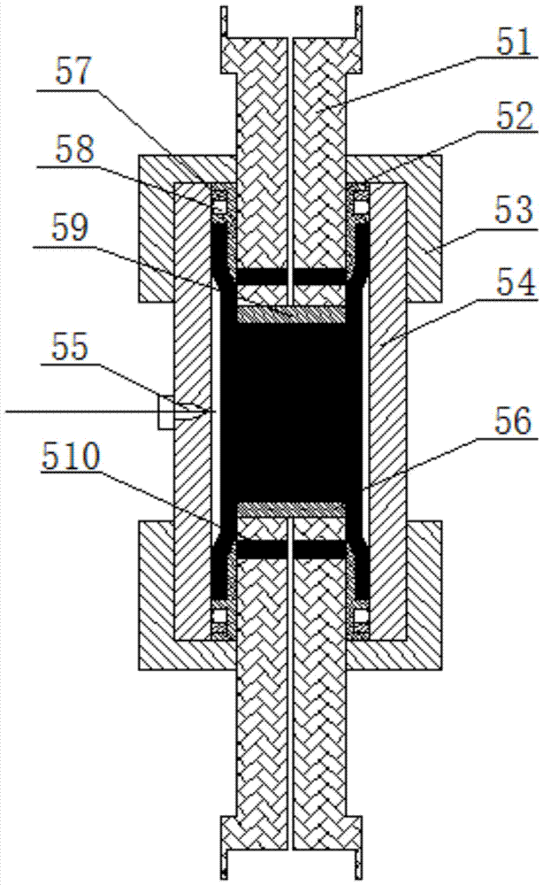 Coal permeability testing device and use method thereof