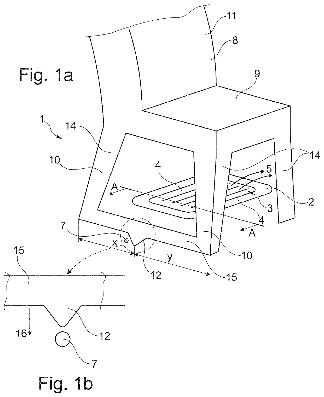 Device for controlling the air discharge from an air outlet