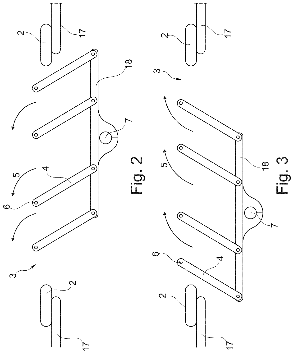 Device for controlling the air discharge from an air outlet