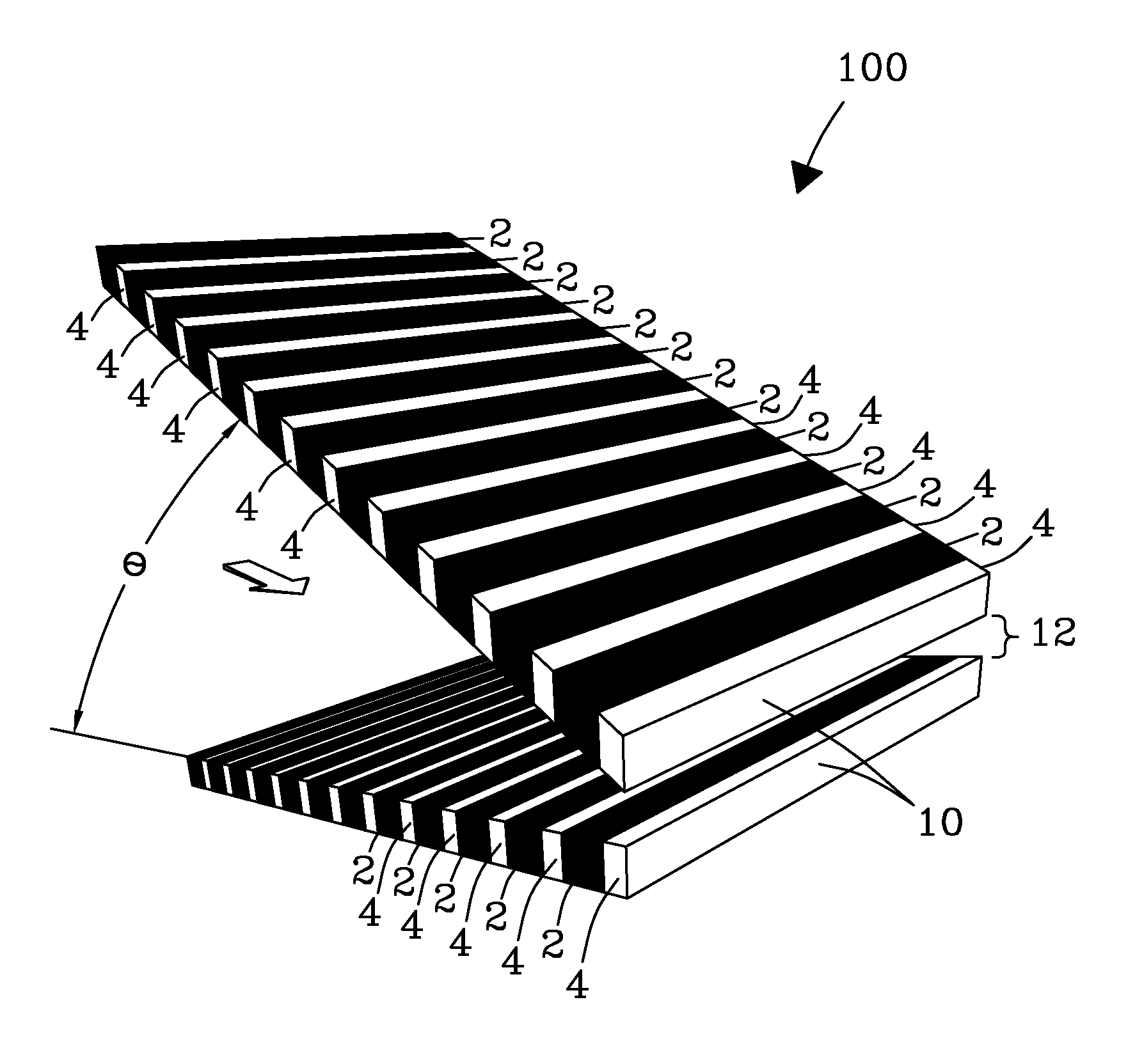 Microchip and wedge ion funnels and planar ion beam analyzers using same