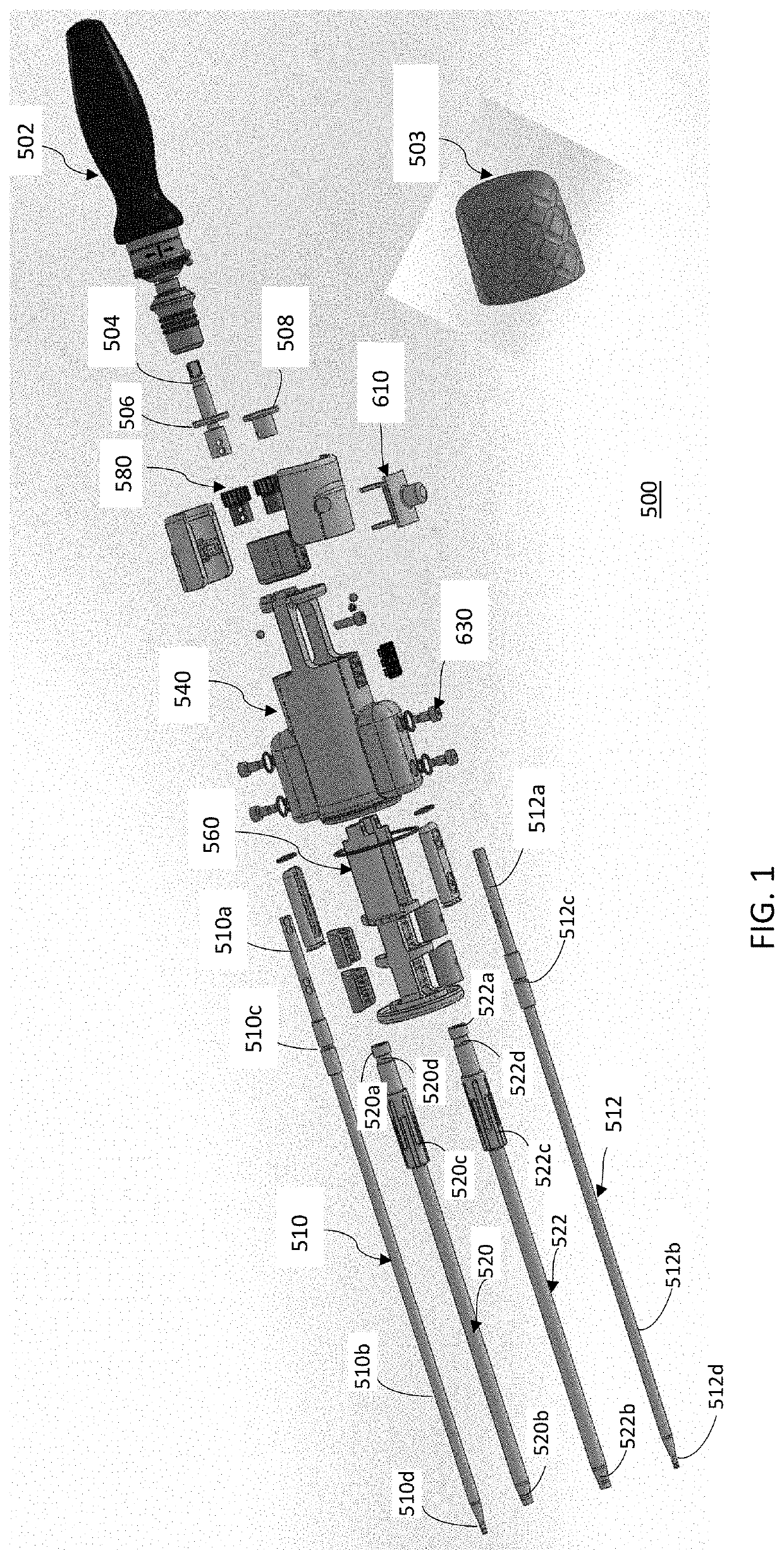 Surgical operating instrument for expandable and adjustable lordosis interbody fusion systems