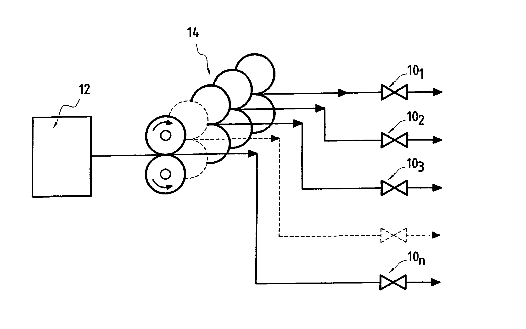 System for injecting fuel into a turbomachine