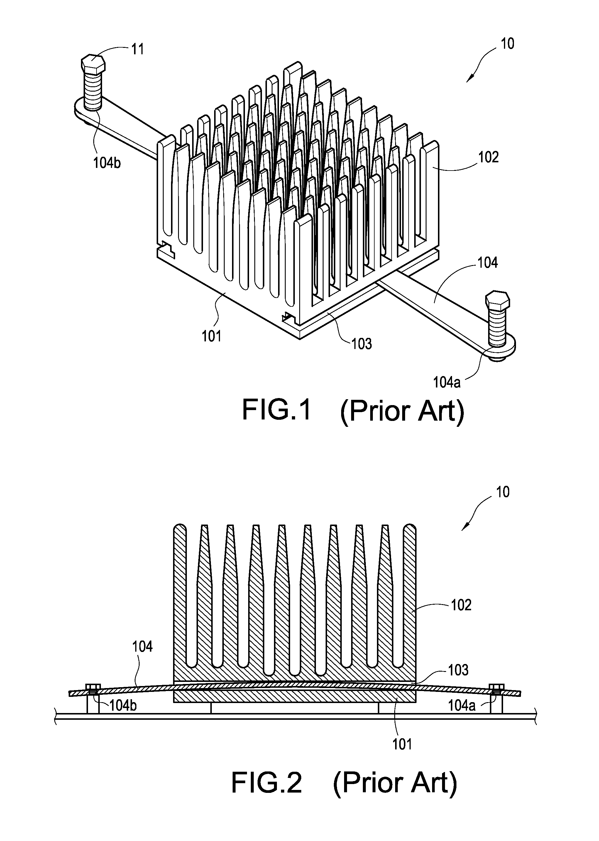 Fixing means for heat dissipater