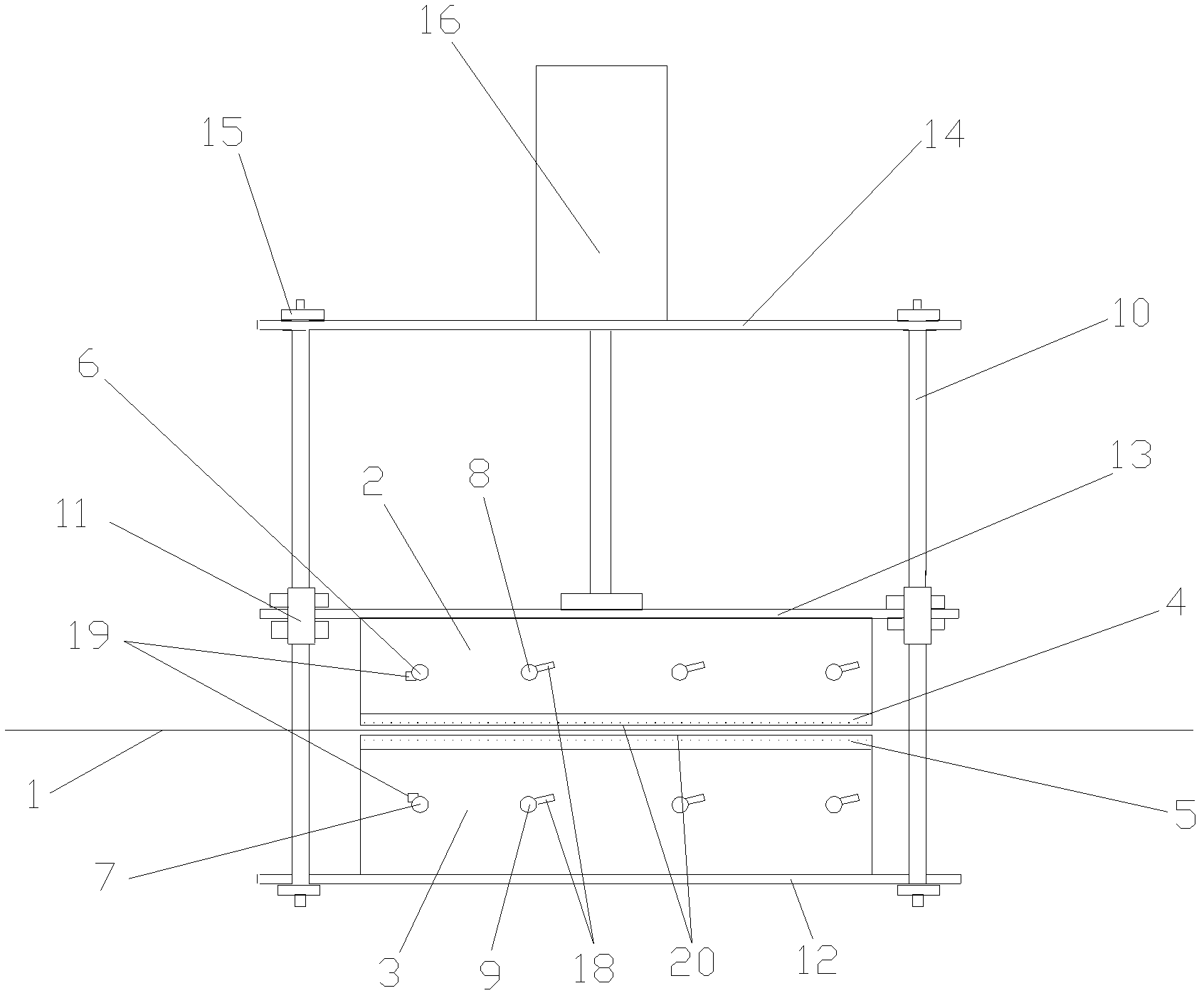 Steel strip water-cooled pressure plate quenching device capable of adjusting cooling final temperature