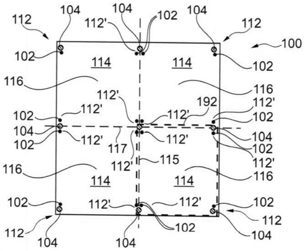 Component carrier structure aligned by combining evaluation pad pattern and hole pattern alignment marks