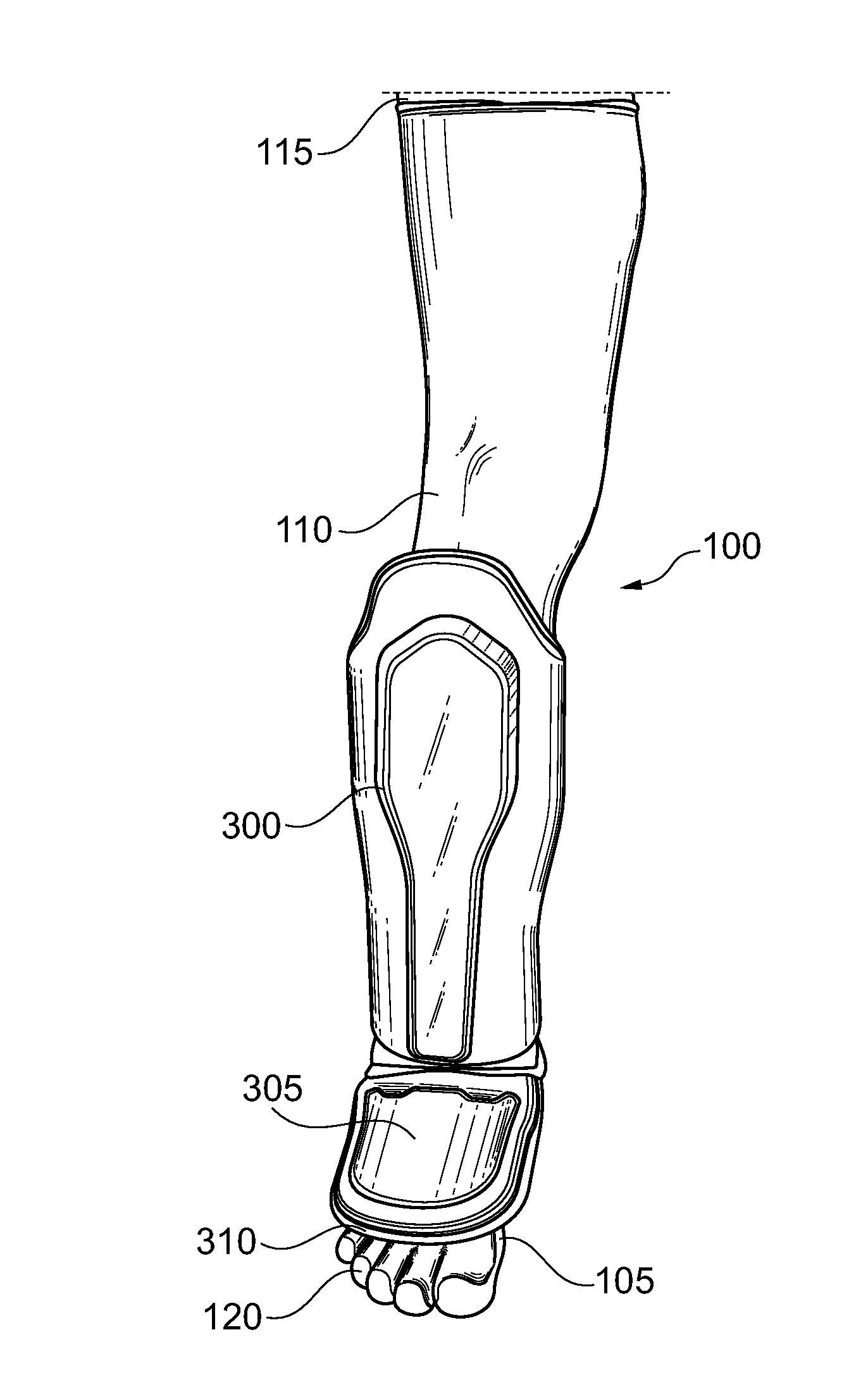 Shin Guard Compression Sleeve