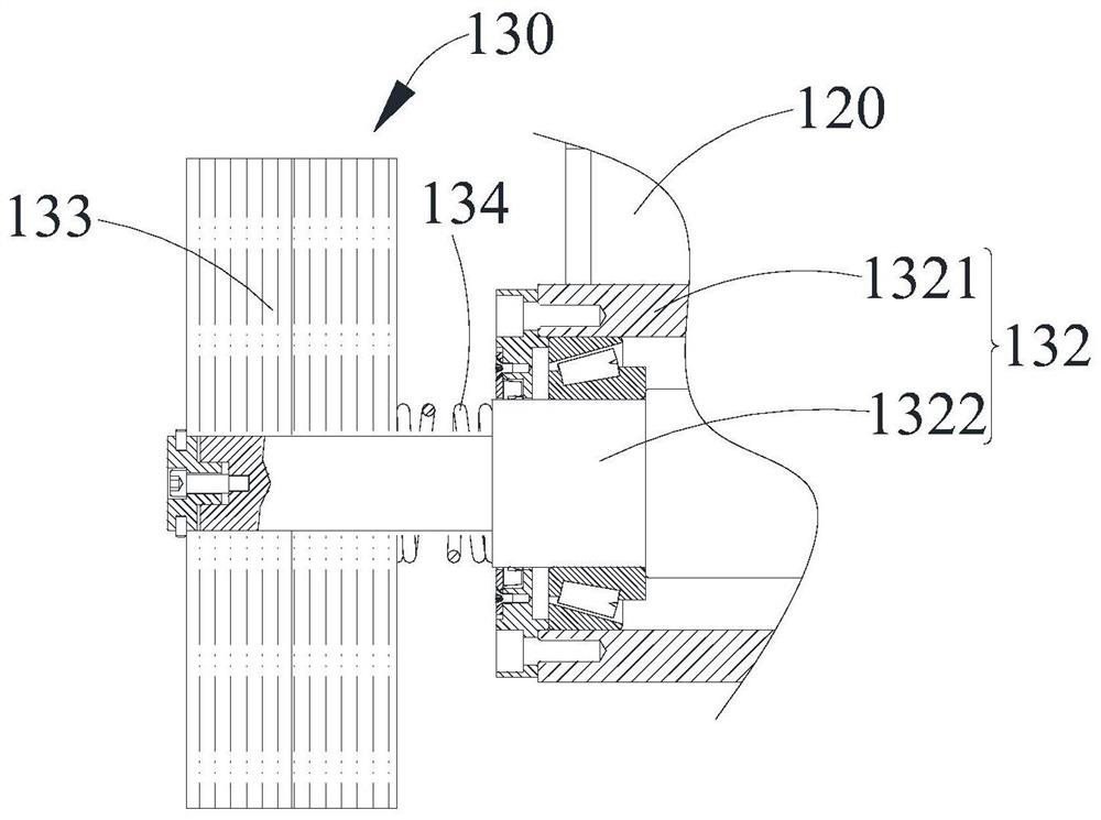 Derusting machine for railway wagon wheel set and derusting device for axle body