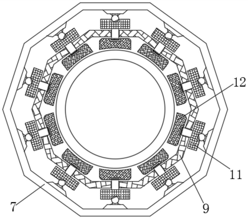 Head mechanism of nondestructive hydraulic pipe dismounting device