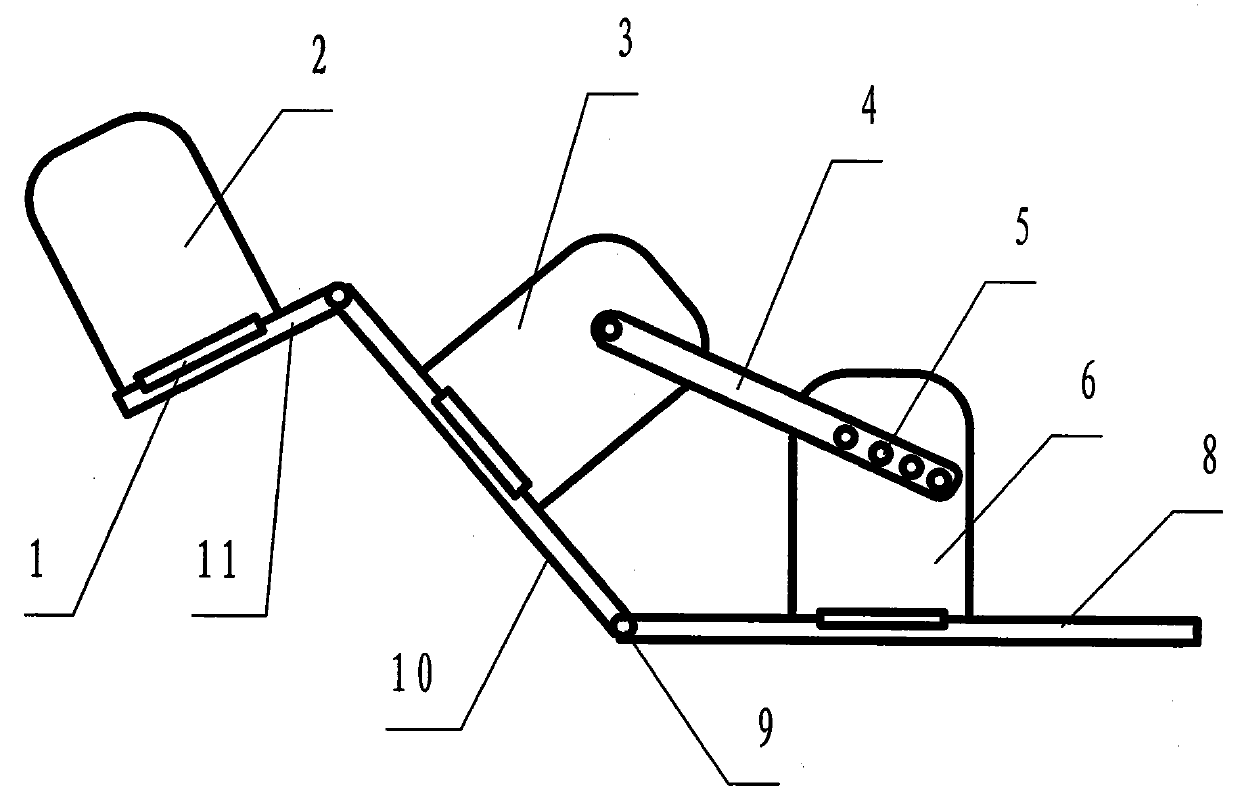 Fixed device for turning over and lying on the side for medical patients