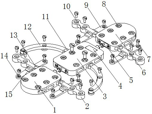 An orthopedic locking combination plate for medial acetabular approach