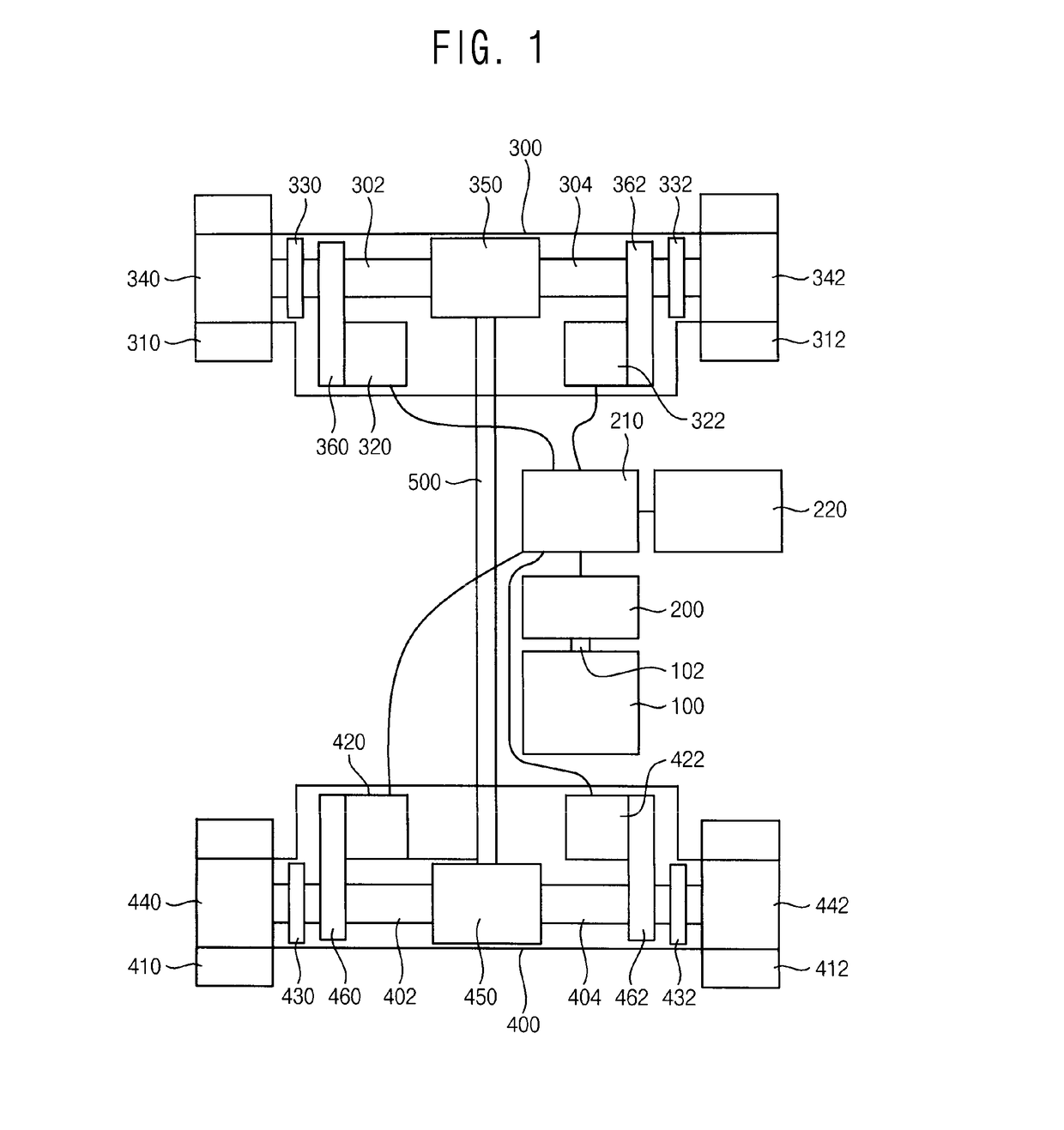 Wheel driving system for construction machinery