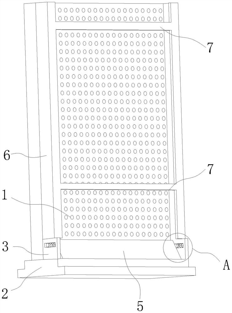 Filter wall used in riverway