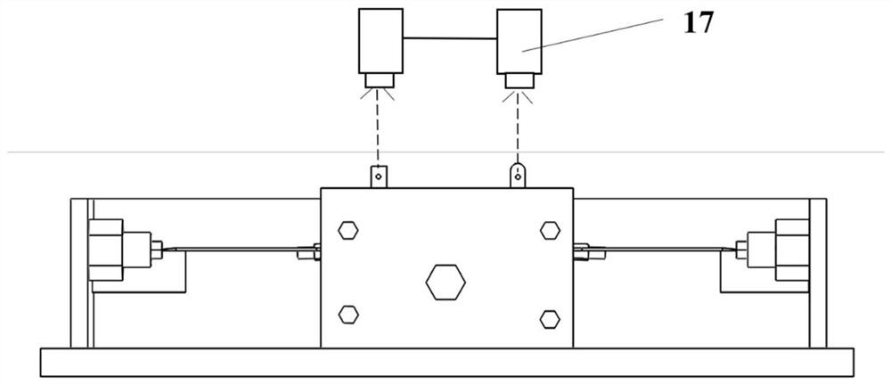 Experimental testing device and method for vibration contact characteristics of blade damper system of gas turbine