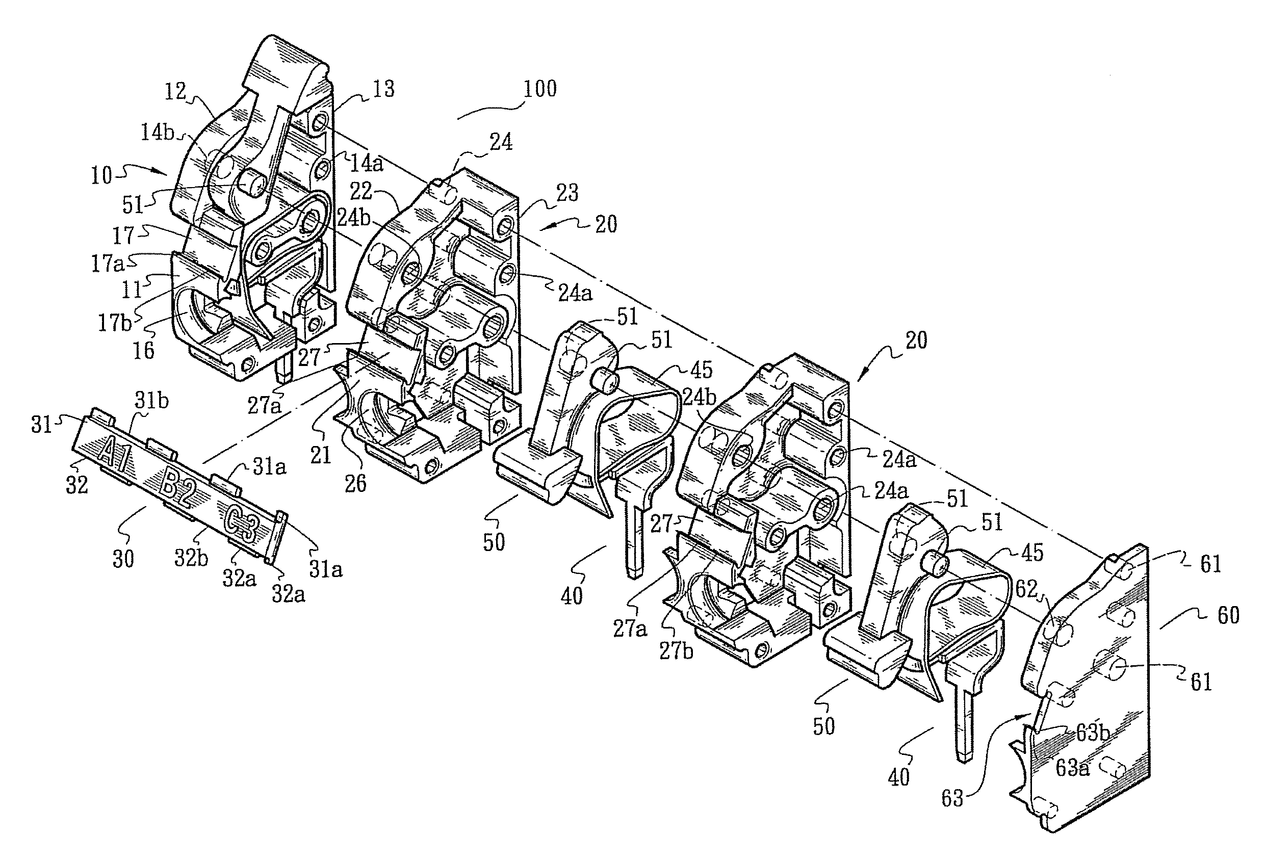 Connection member and lead terminal seat structure with the connection member