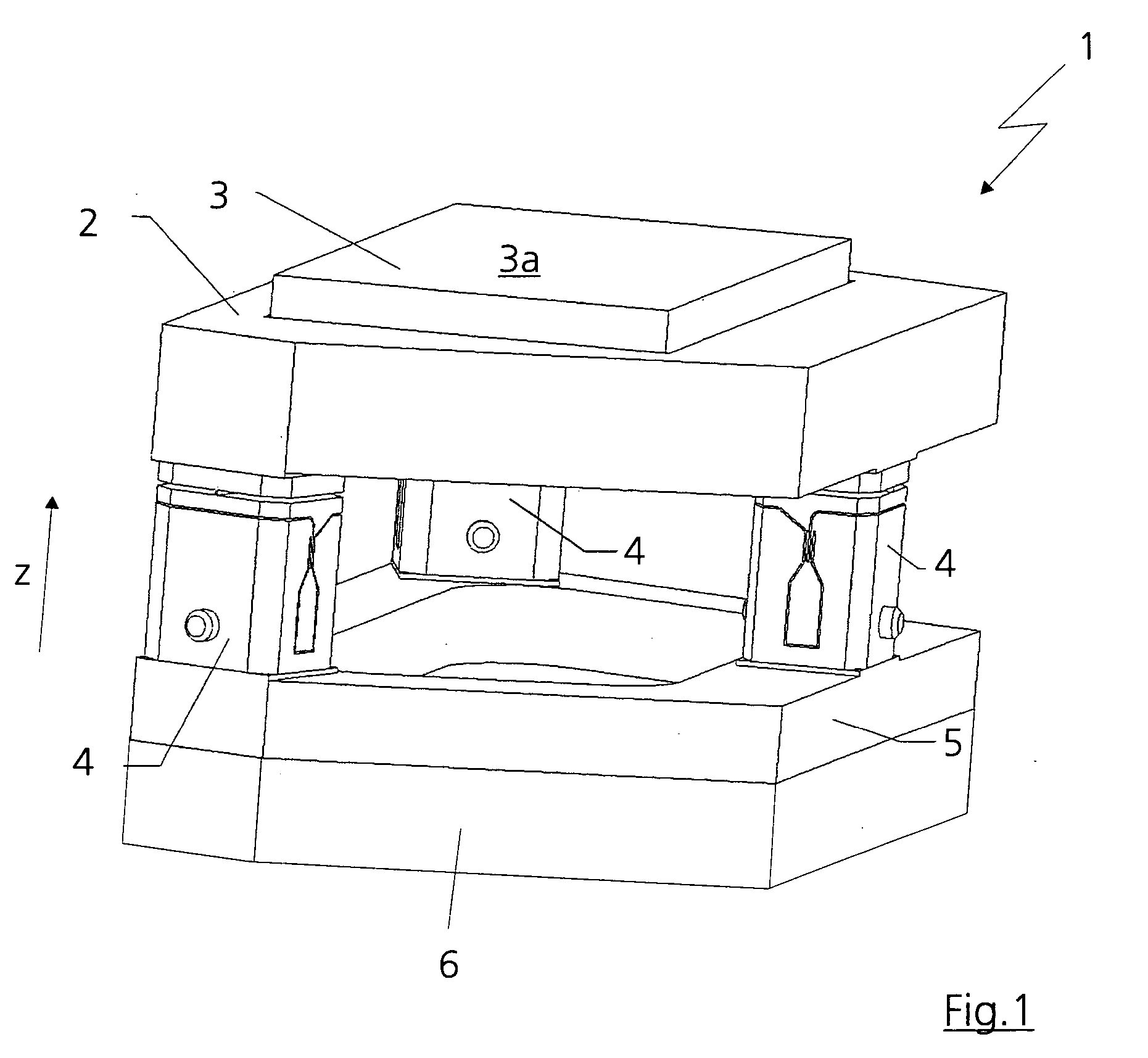 Holding and positioning apparatus for an optical element