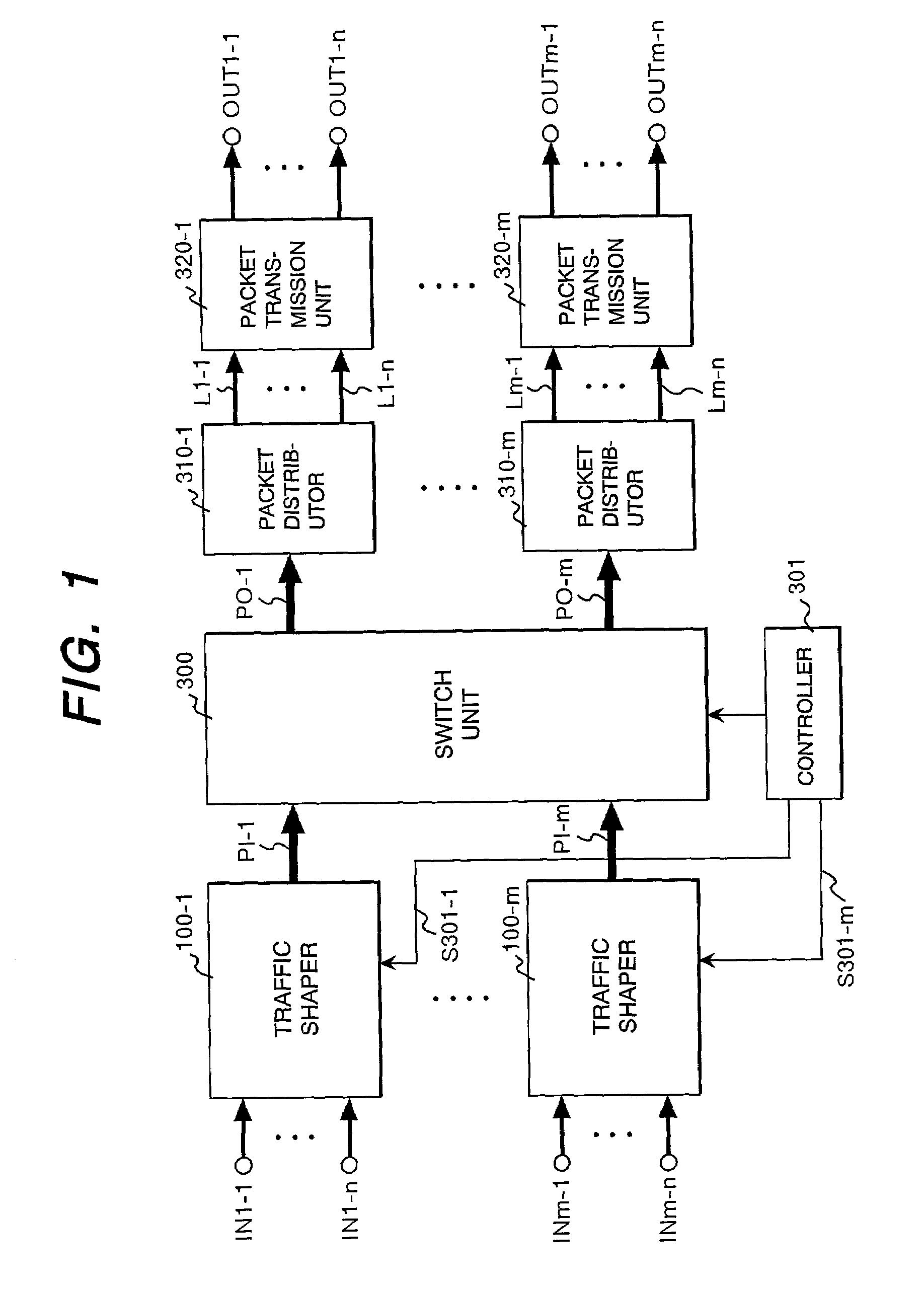 Leaky bucket type traffic shaper and bandwidth controller