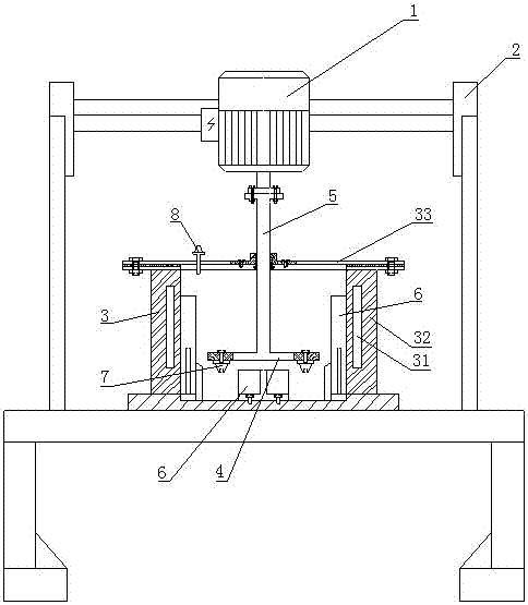 Spin type multiphase flow erosion wear test machine