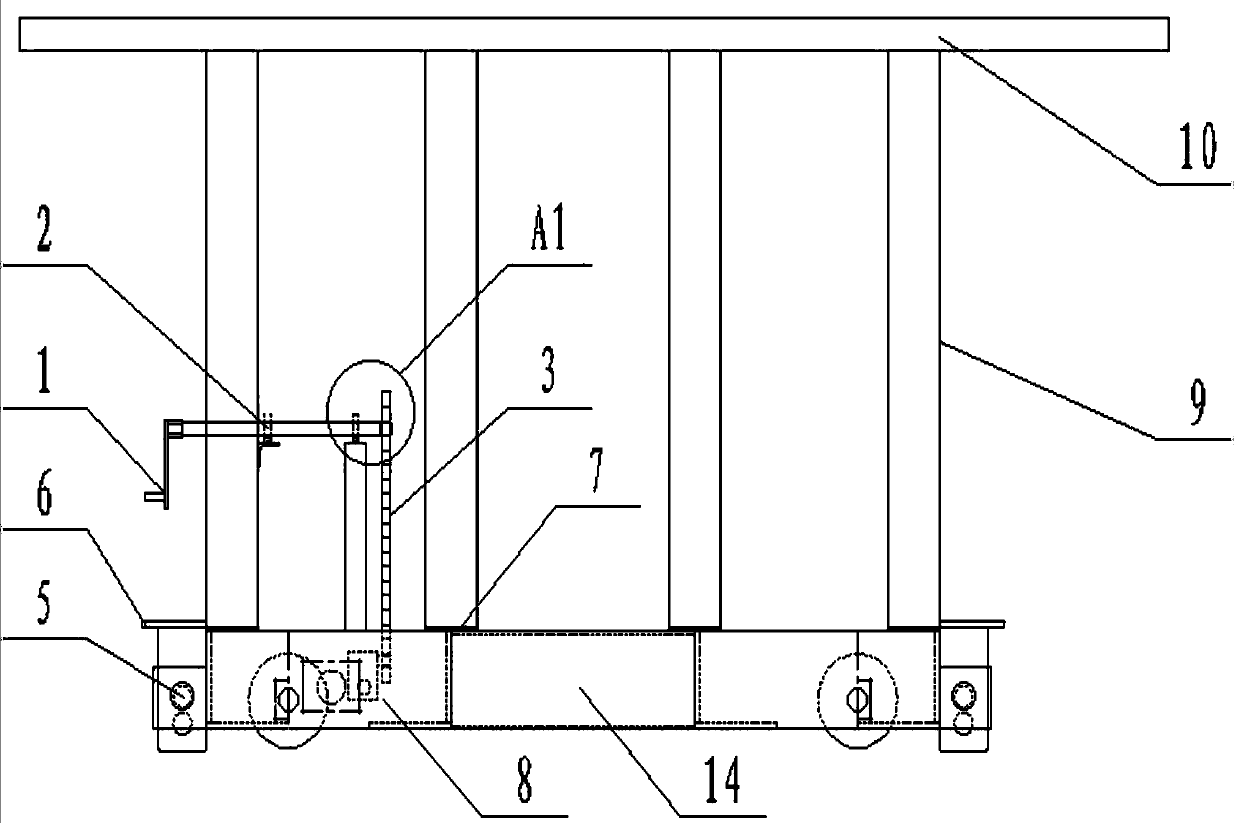 A non-powered hand slide rail loading and unloading system