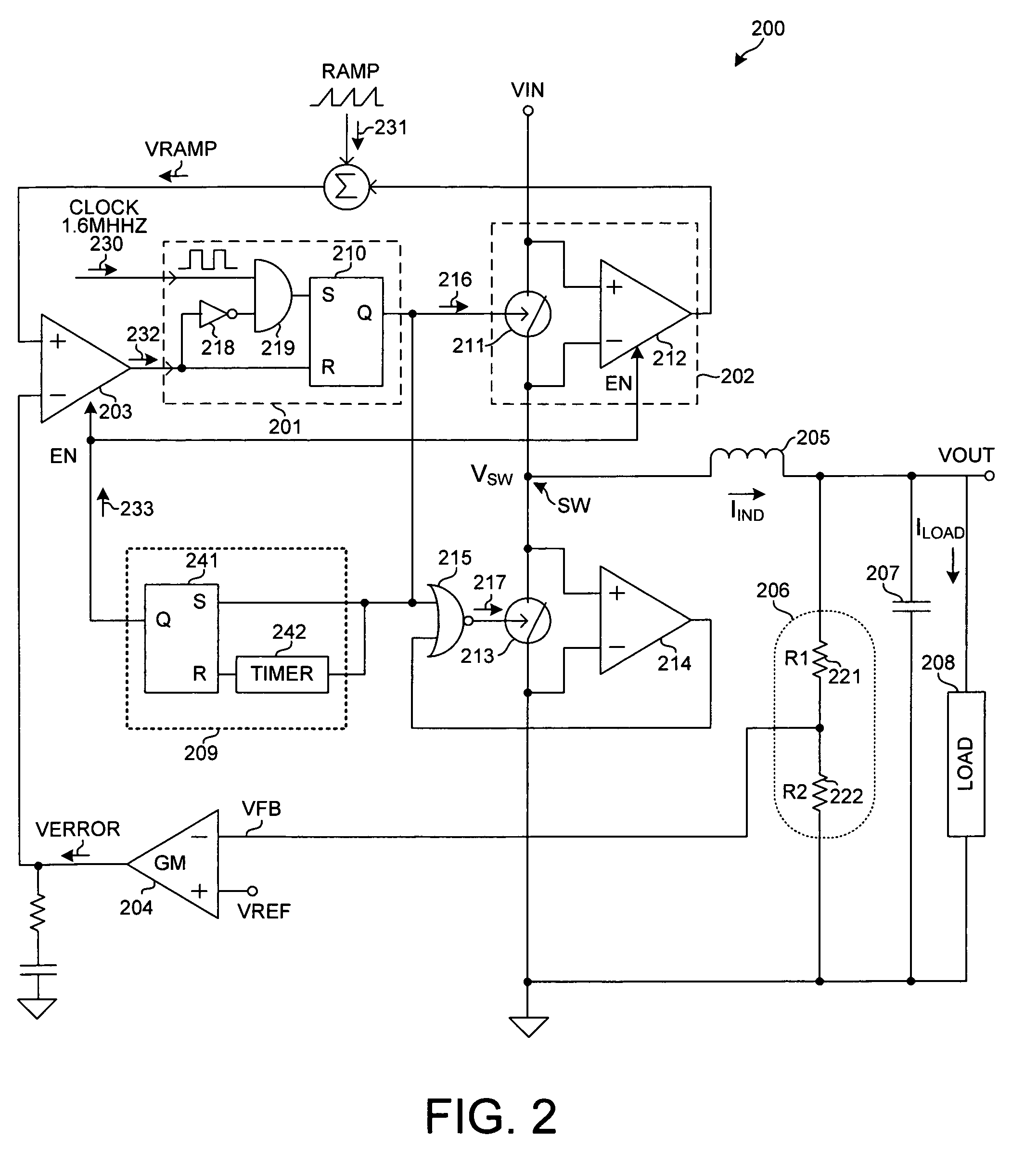 High efficiency voltage regulator with auto power-save mode