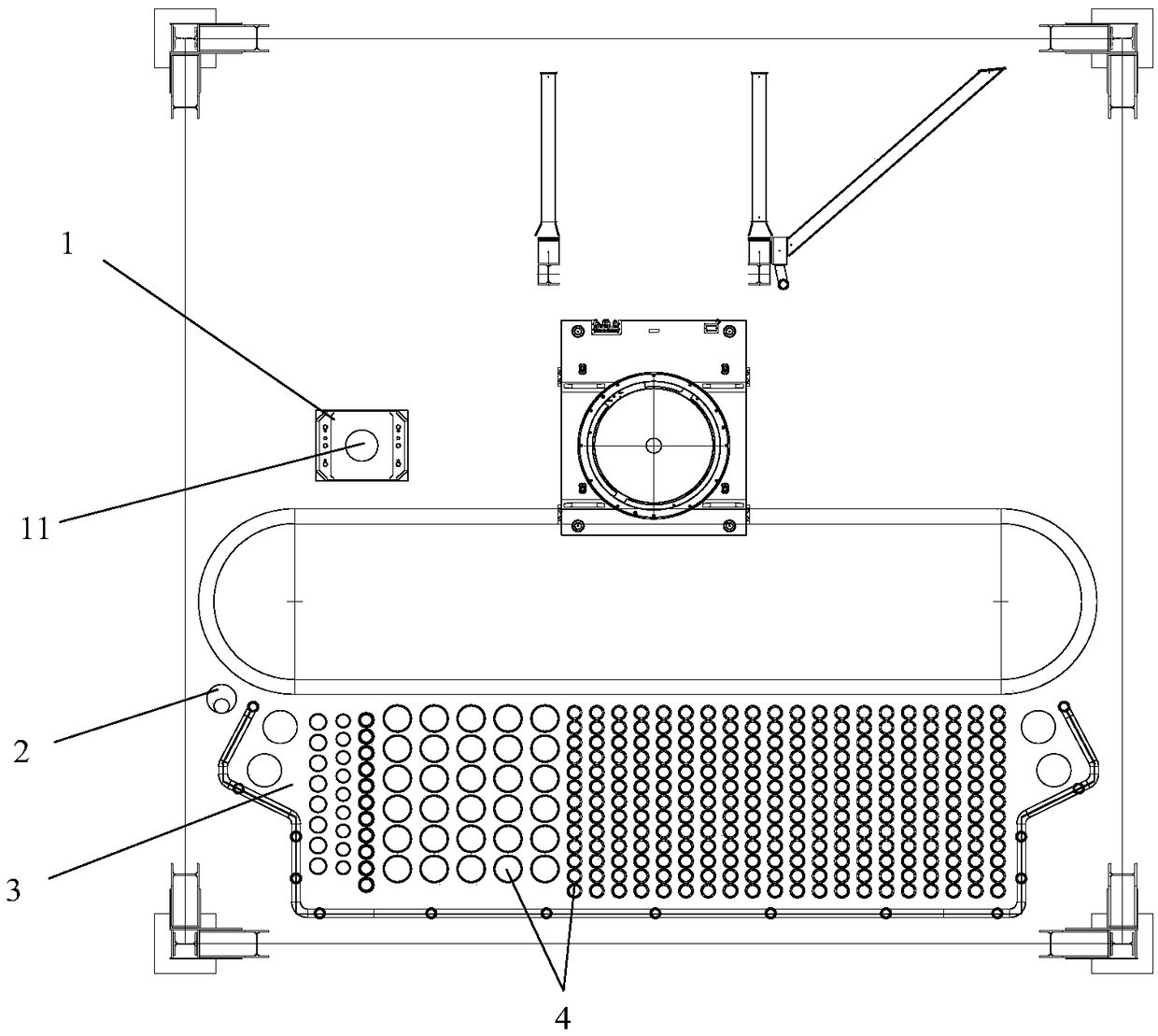 Powered rat-hole offline stand column connecting and unloading system and stand column connecting and unloading method