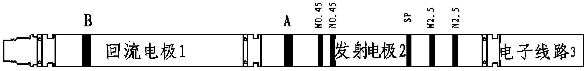 Hard electrode combined logging instrument for logging drill well